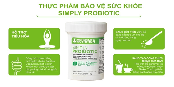 Công dụng Simply Probiotic Herbalife